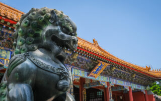 Photo of dog statue