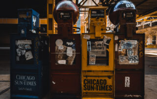 Four vending machines