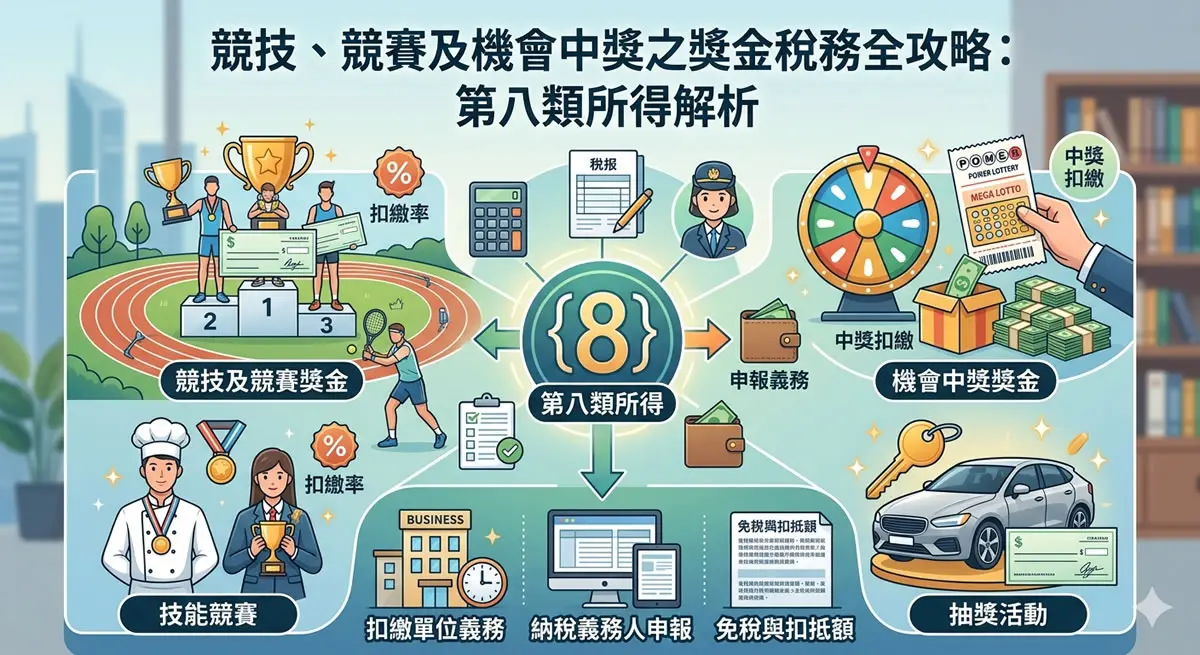競技、競賽及機會中獎之獎金稅務全攻略:第八類所得解析